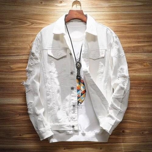 Men Full Sleeve Demin Jacker Spring And Autumn Outwear And Solid Color Causal Style Overcoats