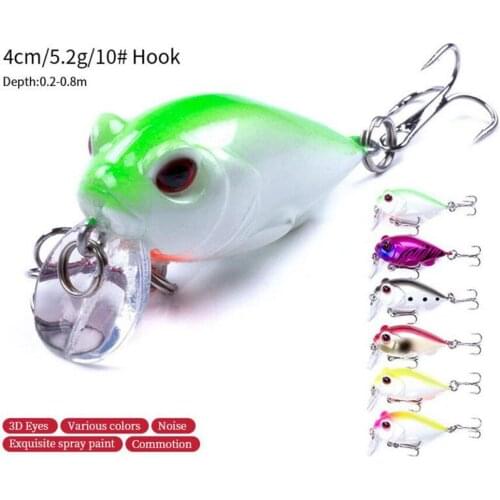 New 1 pc. Fishing Lure 4 cm/5.2g Wobblers Micro Hard Pesca Artificial Bait Mini Lure Minnow Pike Bass Trout Fishing Gear