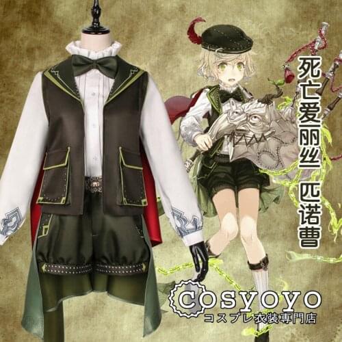New Style Game SINoALICE Pinocchio Cosplay Costume Fashion Cute Minstrel Uniform Halloween Party Role Play Clothing Custom-Make