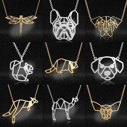 Vni and Mia 100% Stainless Steel Kangaroo Camel Pendant Necklace For Women Wholesale Fashion Squirrel Dog Jewelry Dropshipping