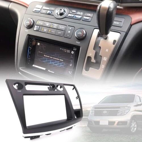 Black Radio Facia Dash Kit Panel Fascia Plate For Nissan Elgrand (E51) 2002-2010