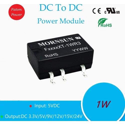 5VDC To DC 3.3V 5V 9V 12V 15V 24V 1W Step-Up Converter Boost Chip Step Down IC Isolated Voltage 3000V Power Module SMD