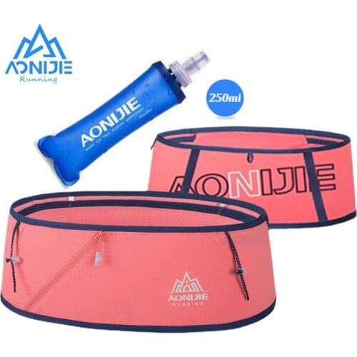 AONIJIE W8101 Hydration Running Belt Waist Pack Travel Money Bag Trail Marathon Gym Workout Fitness Mobile Phone Holder 250ml