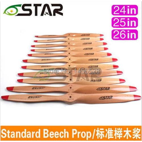 High quality wooden props gas wood propellers 24 25 26 inch beech wooden gasoline propellers gasoline aircraft aircraft prop