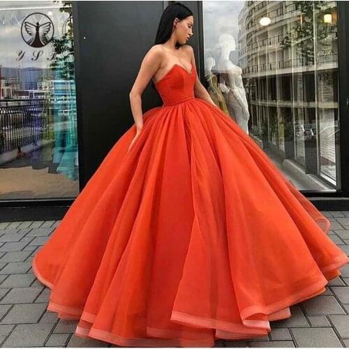 Simple but Elegant Sweetheart Sleeveless Ball Gown Floor Length Princess Puffy Quinceanera Dresses 2019