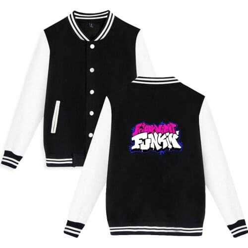 Friday Night Funkin Game Fashion Prints Baseball Jackets Women/Men Long Sleeve Jacket Hot Sale Casual Streetwear Clothes