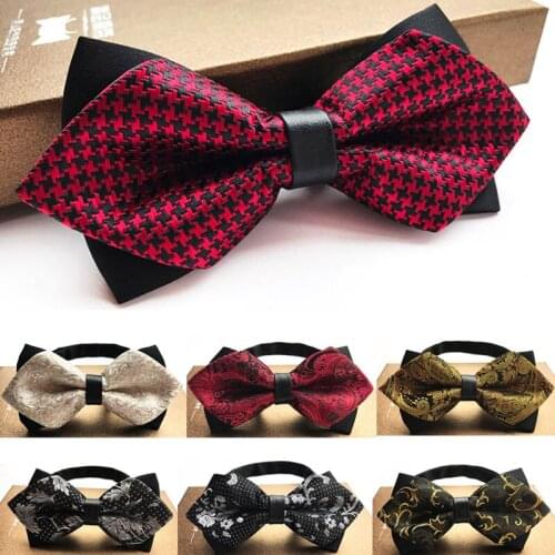 Q Men Ties Fashion Commercial Bowties Bowknot Floral Printed Gentlemen Bowtie Wedding Groom Cravat British Aristocracy Nice Gift