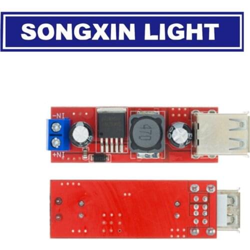 DC 6V-40V To 5V 3A Double USB Charge DC-DC Step Down Converter Module For Vehicle Car Charger LM2596 Dual Two USB