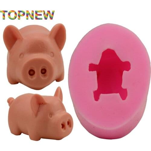 DIY Pig Pattern Fondant Cake Mold Silicone Mold Cake Decorating Tools Chocolate Mould Bakeware Cooking Tools 2815