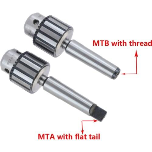 1set morse cone MT1 MT2 MT3 MT4 B10 B12 B16 B18 light Duty keys Drill Chuck 0.6-6mm 1.5-13mm 1-10MM Taper Arbor CNC machine