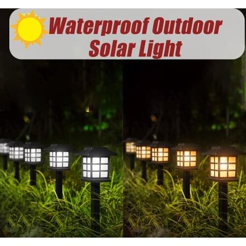 Solar Light Outdoor Waterproof Sunlight Spotlights Garden Decoration Street Lights Solar Powered Lantern Wall Lamp for Path