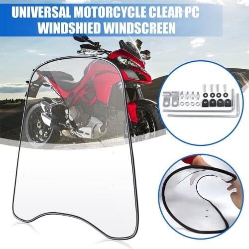 2mm/3mm thick universal motorcycle air-cooled deflector clear transparent PC board scooter windshield windshield wind deflection