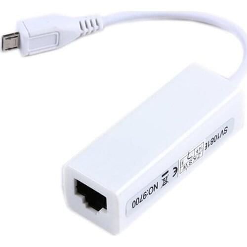 USB 2.0 5 Pin to Ethernet 10/100Mbps RJ45 Network LAN Adapter Card for Computer or Mobile Phone