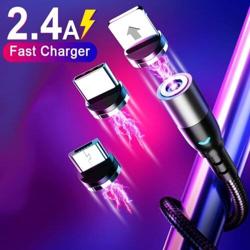 LED Micro USB Type C Charging Cable USB C Mobile Phone Charger Charge Cord Wire Line For iPhone 12 11Pro Max Xiaomi 11 10 Huawei