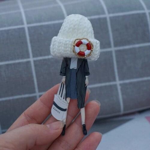 Woman Acrylic Brooch cute Decoration On Clothes Backpack harajuku DIY Accessories