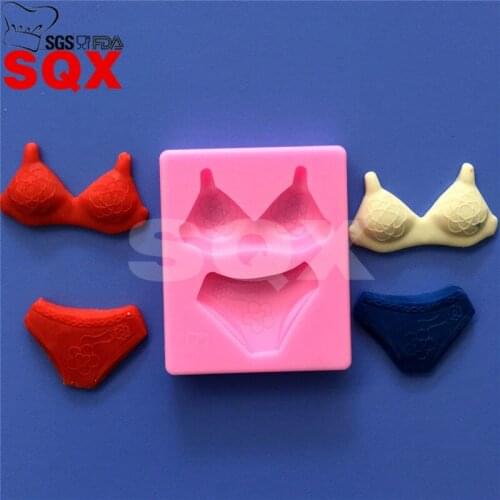 Female lace underwear fondant cake mold, DIY cooking tools, cake decorating mold, kitchen accessories MR02