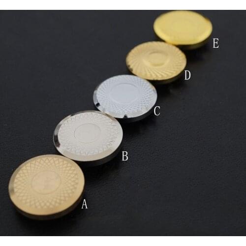 10set/lot leather craft solid brass mesh decoration pattern simple design wallet screws button dia 16mm