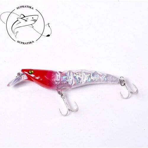105mm/13.5g Artificial Anti-Corrosion Bionic Plastic Fishing Bait 3D Simulation Shrimp Sinking Wobblers Fishing Lure Hard Lure