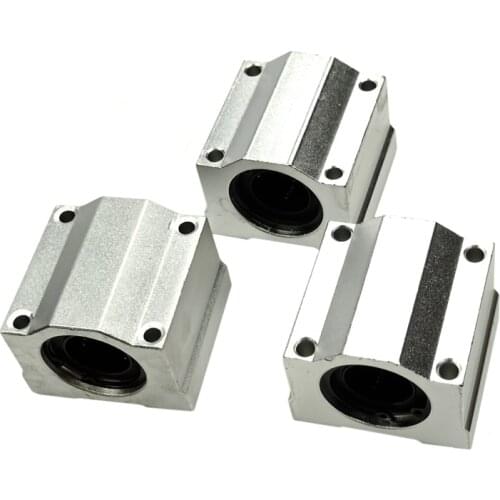 2pcs Free shipping SC6UU SC8UU SC10UU SC12UU SC13UU SC8LUU Linear Ball Bearing Block JCNC Linear Unit Linear Shaft 3D printer