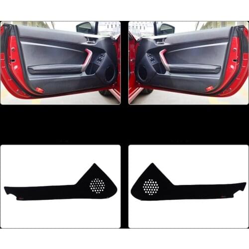 2pcs Fabric Door Protection Mats Anti-kick Decorative Pads For Toyota 86