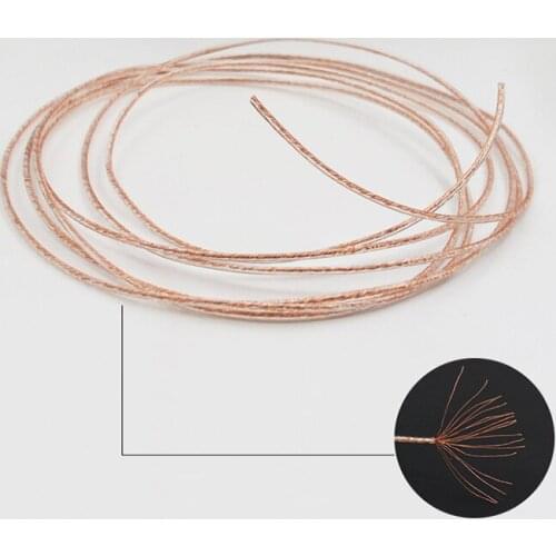 300cm 7N OCC Cable Wire Ultra Soft HiFi Earphones Cable DIY Increase Low Frequency