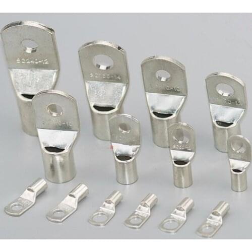 50pcs SC4-4 SC4-5 SC4-6 Tin Plated Copper Cable lugs Terminal Connector Copper cable terminal Snapshot