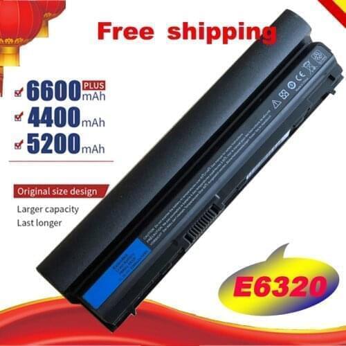 11.1V 5200mAh New RFJMW Laptop Battery For DELL Latitude E6320 E6330 E6220 E6230 E6120 FRR0G KJ321 K4CP5 J79X4 7FF1K Fre shpping