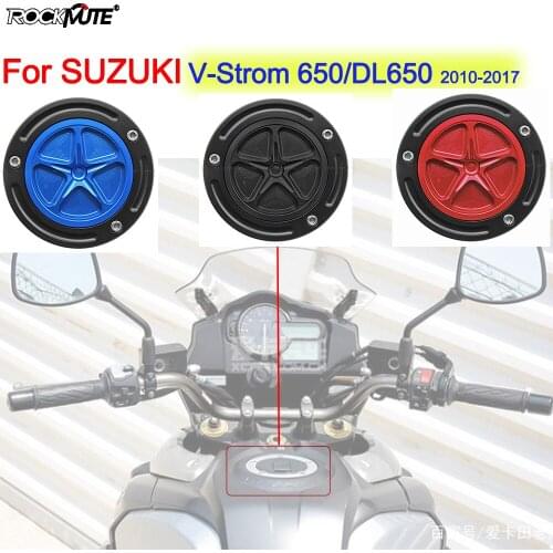 Motorcycle Accessories CNC Gas Fuel Tank Cap Cove For SUZUKI V-Strom 650 DL650 2012-2017