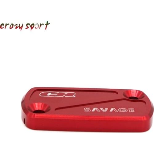 Front Brake Fluid Reservoir Cover For HONDA CR 500R 250R 125R 85R 80R Master Cylinder Cap CR500R CR250R CR125R CR85R CNC Logo