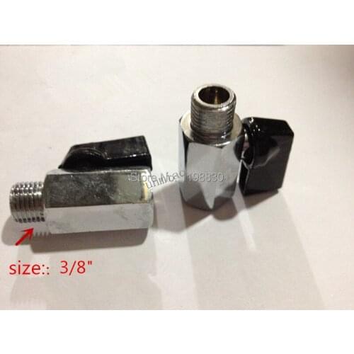 Free shipping TS Designer Enduring Corrosive Resistance 3/8" Mini Brass Ball Valve - Chrome Plated