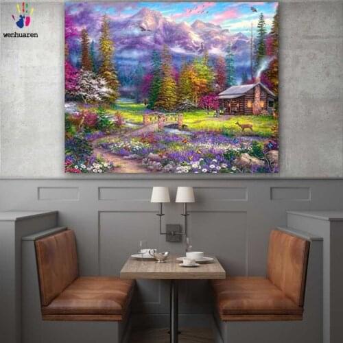 DIY colorings pictures by numbers with colors The world of flowers picture drawing painting by numbers framed