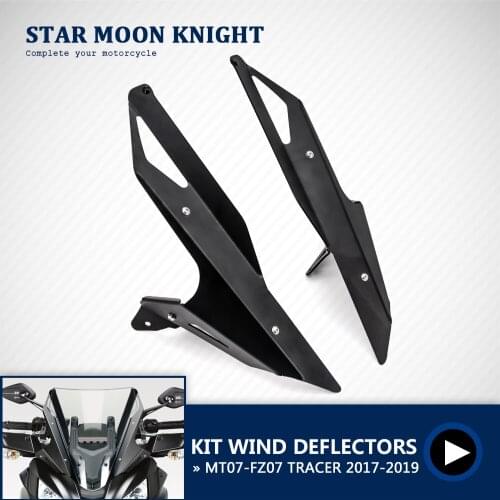 For YAMAHA MT-07 MT07 FZ07 FZ 07 TRACER Tracer 2017 2018 2019 Motorcycle Accessories Windshield Windscreen Kit Wind Deflectors