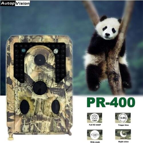 PR400 Trail Camera HD 12MP 1080P Photo outdoor Traps Night Vision Wildlife infrared Hunting for hunt Chasse scout Hunting Camera