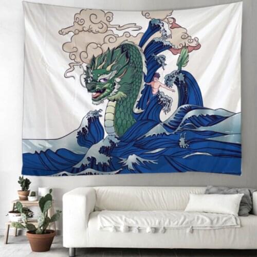 Ink Painting Tapestry Art Deco Blanket Curtain Hanging Home Bedroom Living Room Decoration Polyester Hippie