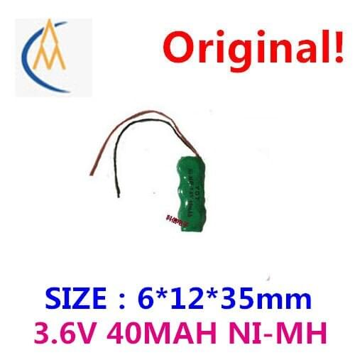 NI MH buckle type nickel metal hydride rechargeable batteries/buttons 40 mah 3.6 V belt fuses backup with one word