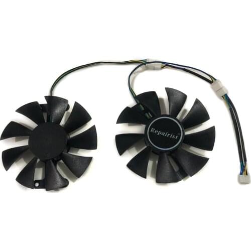 2pcs/set GTX-1060 GPU Cooler VGA Fan For GALAXY GeForce GTX1060 BIG TIGER General EDITION Graphics Video Cards Cooling