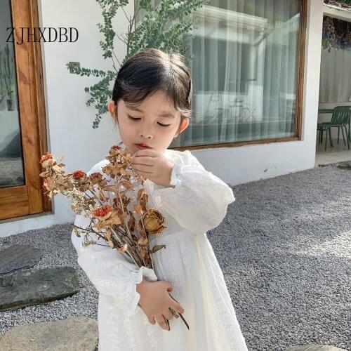 Girls Dress 2020 New Baby Dresses Lace White Baby Design Party Clothes Princess Dress Kids Clothes Childrens Clothing 4 6