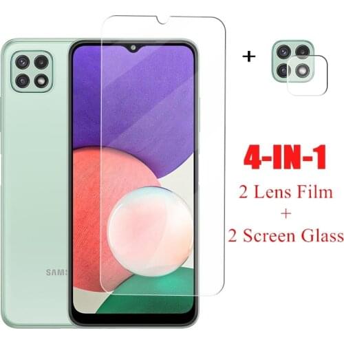 Full Glue Glass For Samsung Galaxy A22 5G Tempered Glass For Samsung Galaxy A22 5G A72 A52 A12 M12 Screen Protector Lens Film