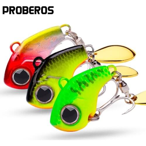 PROBEROS 50Pcs Metal Spoon Spinnerbaits 5-10-15-20g Jigging Fishing Lures Bass Trout Jigs Baits Sequins Vibration Whopper Pesca