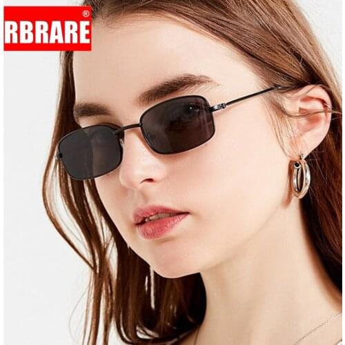 RBRARE Square Sunglasses Women/Men Luxury Brand Sunglasses Vintage Small Frame Sun Glasses for Men UV400 Oculos De Sol Gafas