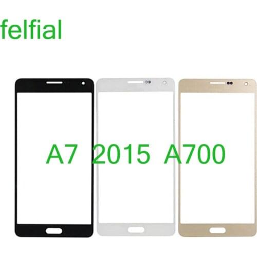 TouchScreen For Samsung Galaxy A7 2015 A700 A7000 A700H A700F A700FD Touch Screen Front Panel Glass Lens Front Outer LCD Glass