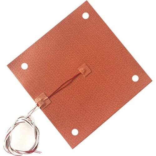 Ender 3v2/Pro 235*235mm Silicone Heater 120V Heated Bed Build Plate Adhesive Backing + Sensor for Ender 3 Ender 5 Ender 3s