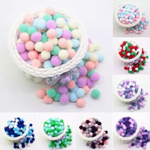 Mix Pompom 8mm 10mm 15mm 20mm 25mm 30mm Soft Pompones Fluffy Plush Crafts DIY Pom Poms Ball Furball Home Decor Sewing Supplies