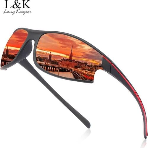 Driving Polarized Sunglasses Men Vintage Square Frame Sport Sun Glasses Driver Retro Goggles Sunglasses UV400 Protection Gafas