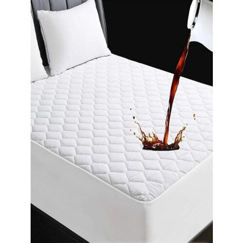 Quilted Fitted Water Liquid Waterproof Mattress Protector Mattress Pad 200x200 (10 Different Size) liquid does not take the most preferred stain resistant