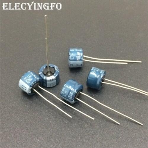 10pcs 100uF 16V100UF Japan ELNA 8x5mm Low Profile 16V100uF Audio capacitor