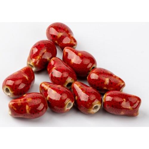 16# 20pcs Skull Shape DIY Ceramic beads Yoga not glass Unique Ceramics Beads Wholesale #A423C