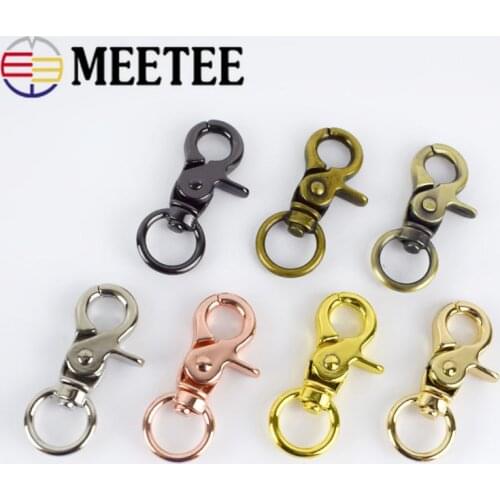 20/50pcs 13mm Metal Lobster Clasps Swivel Trigger Clips Snap Buckles Hooks Bag Buckle Key Ring for Bags DIY Hardware Accessories