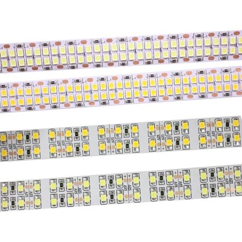 240/480LEDs/m SMD2835 LED Strip 12V 5m Non waterproof not waterproof Flexible LED Light Double Row LED Strip 2835 white