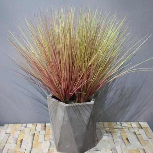 65cm Artificial Reed Grass Plants Branch Plastic Onion Grass Bunch Indoor Green Fake Potted Home Hotel Wedding Office Shop Decor